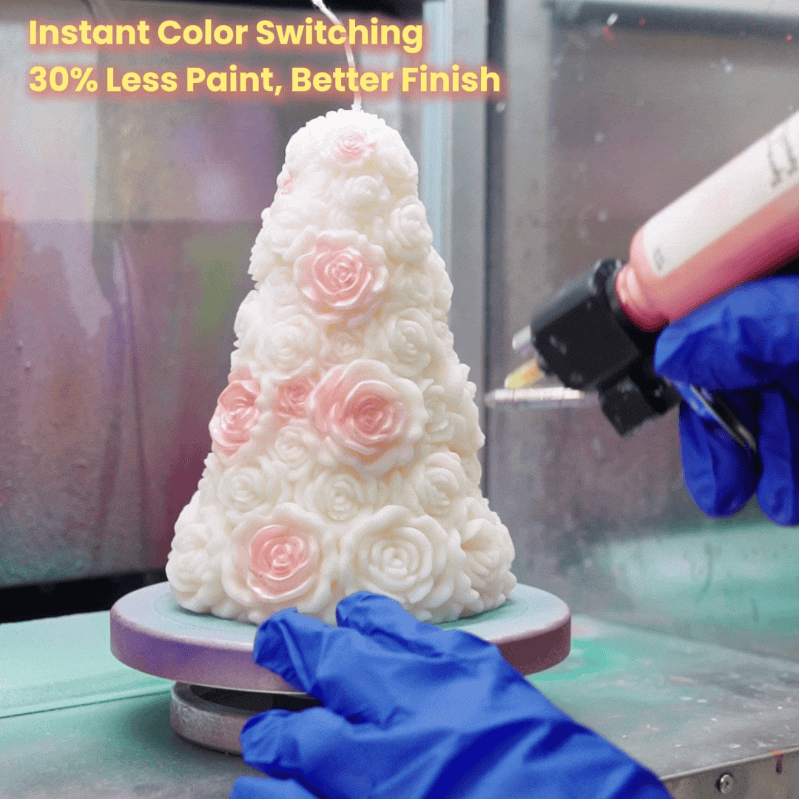 Video demonstration of airbrushing finished craft pieces -Boowan Nicole