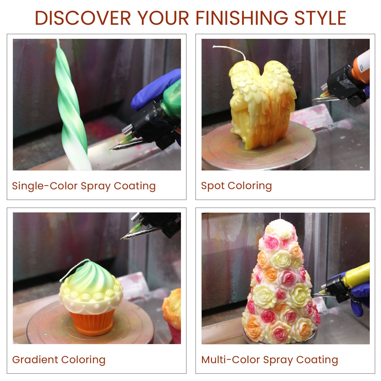 Refill Candle Lacquer for Airbrush - Spring Meadow Palette