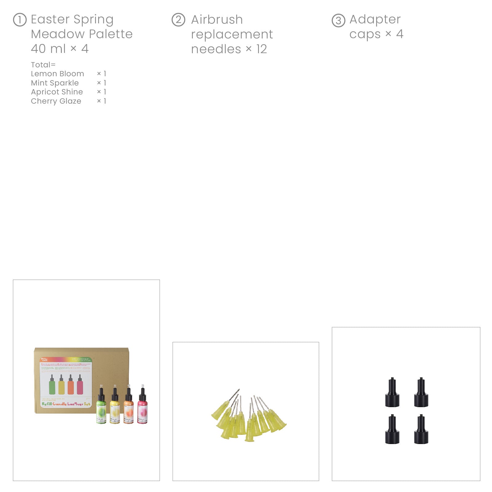 Refill Candle Lacquer for Airbrush - Spring Meadow Palette