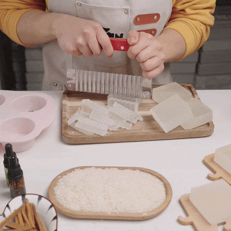 Video showcase of handmade rice soap making process - Boowan Nicole