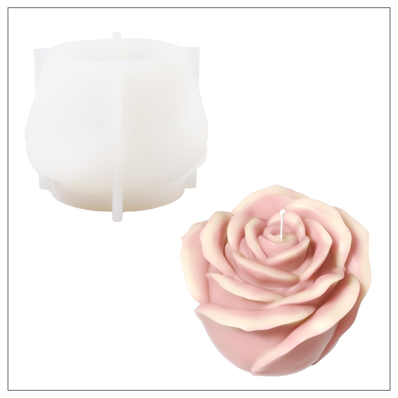 Get the Large Rose Candle Mold -Boowan Nicole