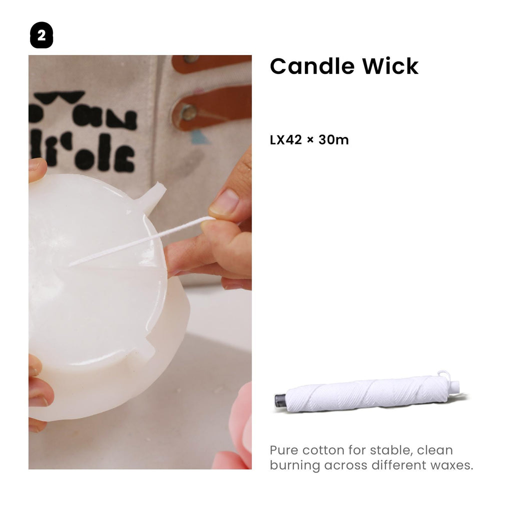 Get the LX 42 Ply Wick - for Medium  -Boowan Candle