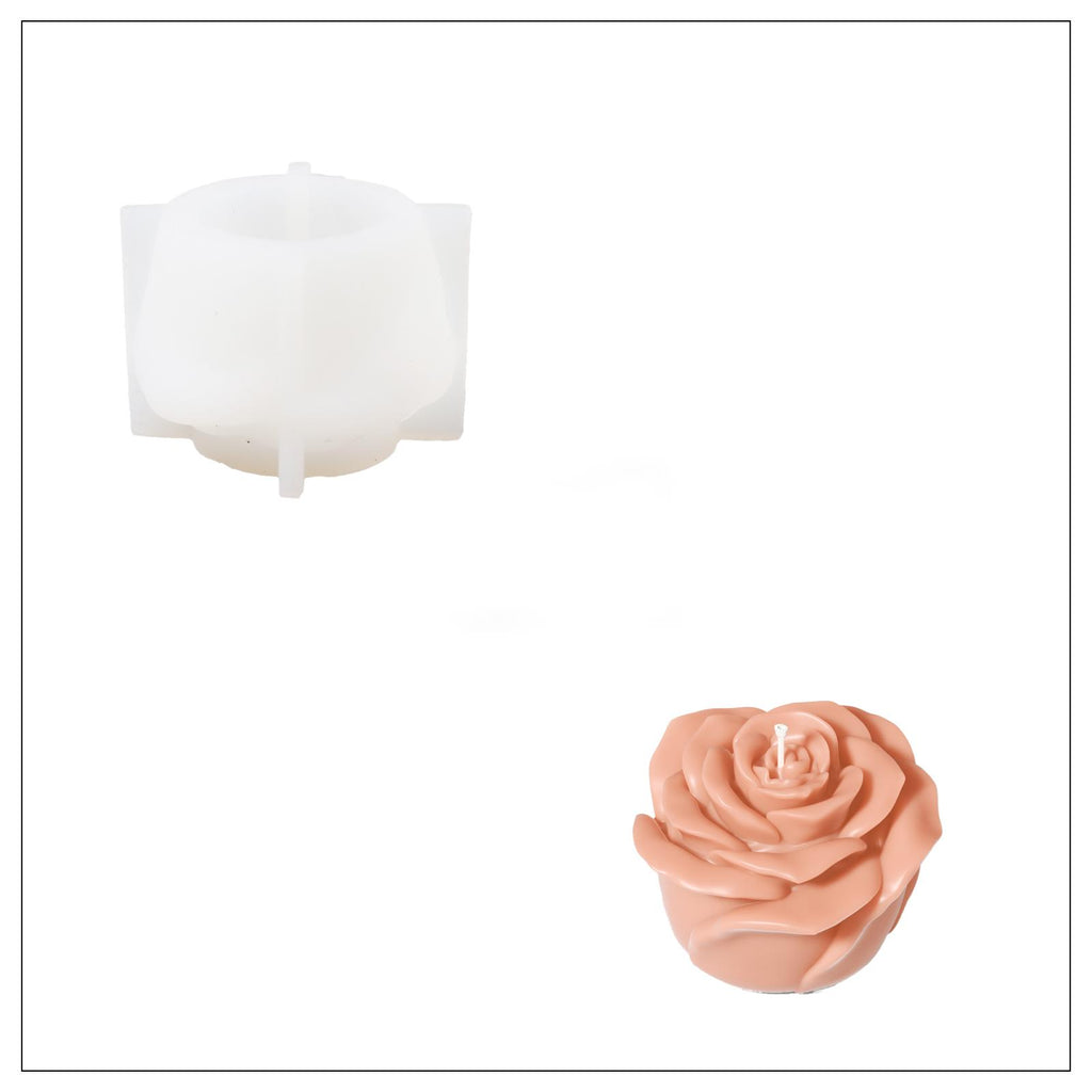 Get the Small Rose Candle Mold -Boowan Candle