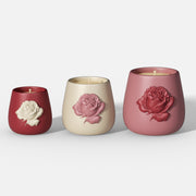 Rose Relief Candle Jar Silicone Mold Collection