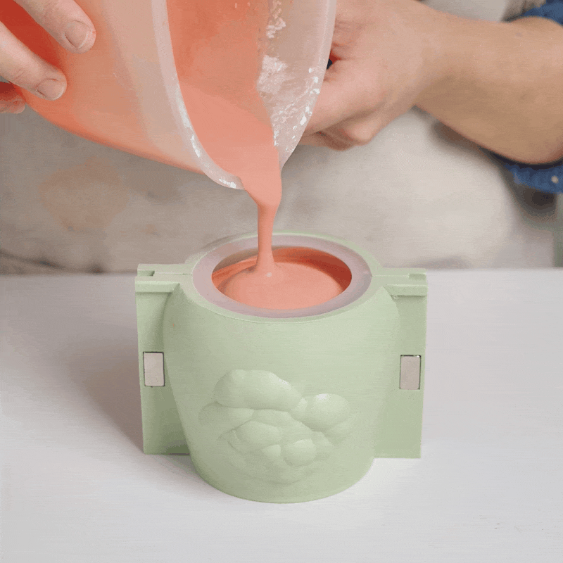 Rose Relief Candle Jar Silicone Mold Collection