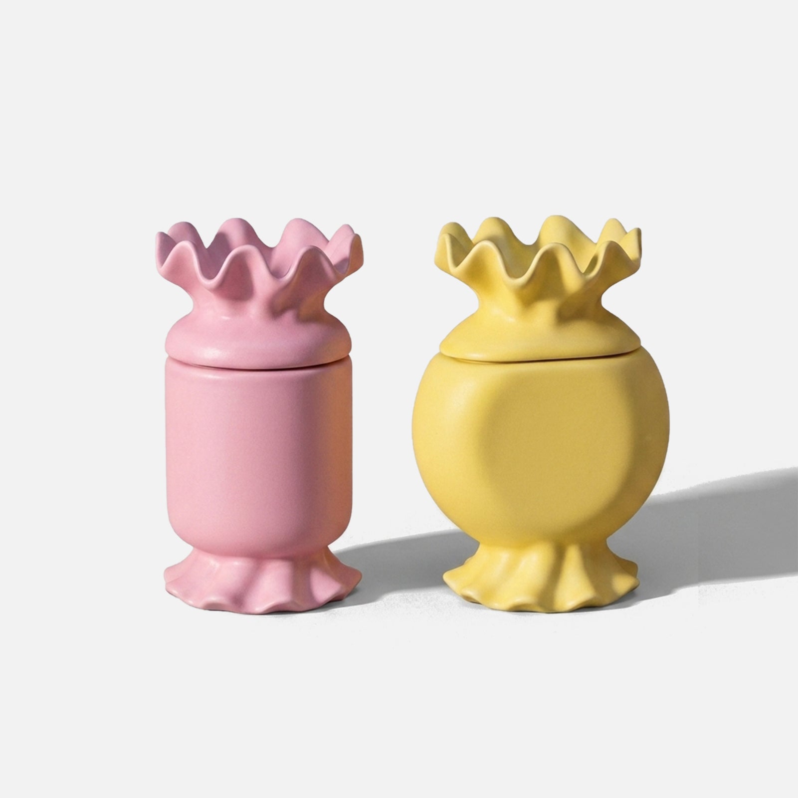 Ruffle Bonbon Candy Candle Jar Silicone  Mold Collection