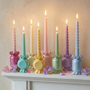 Ruffle Candy Candle Holder Silicone  Mold Collection