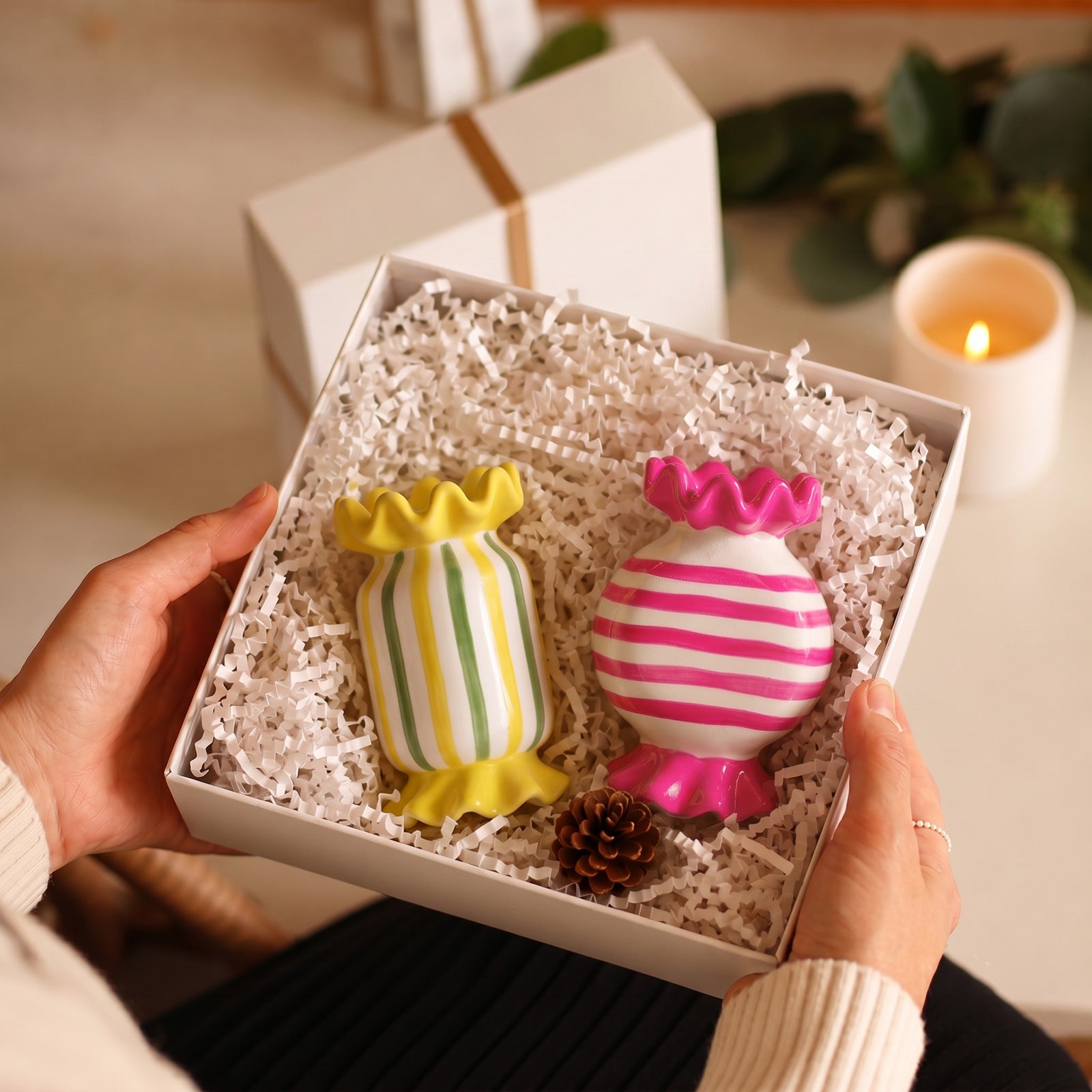 Ruffle Candy Candle Holder Silicone  Mold Collection
