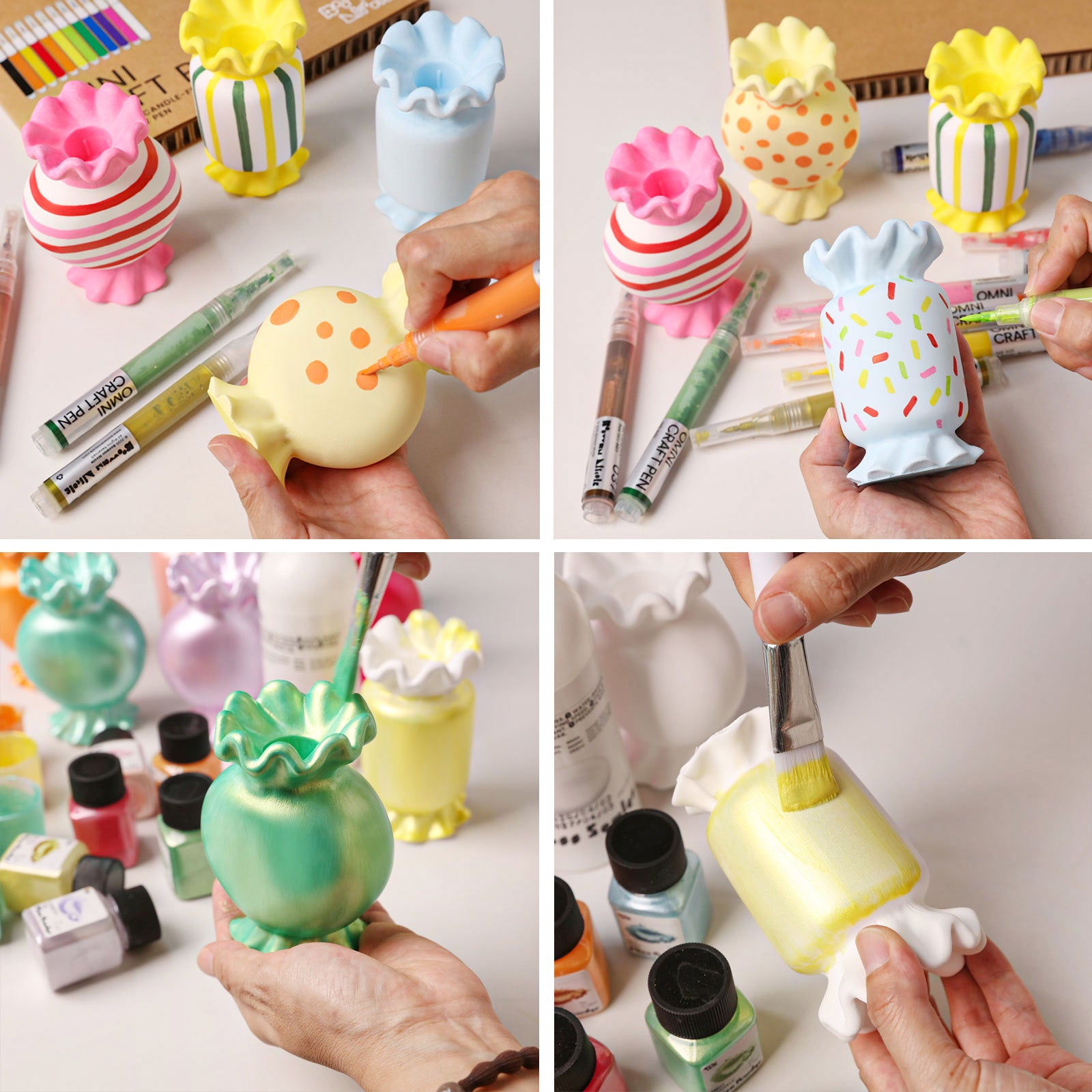 Ruffle Candy Candle Holder Silicone  Mold Collection