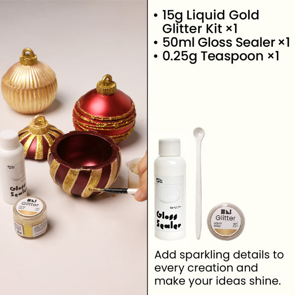 High-Sparkle Glitter  -Liquid Gold