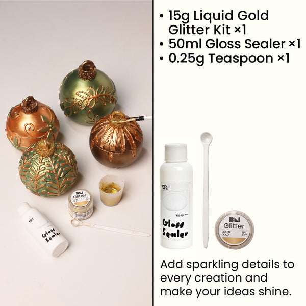 High-Sparkle Glitter  -Liquid Gold
