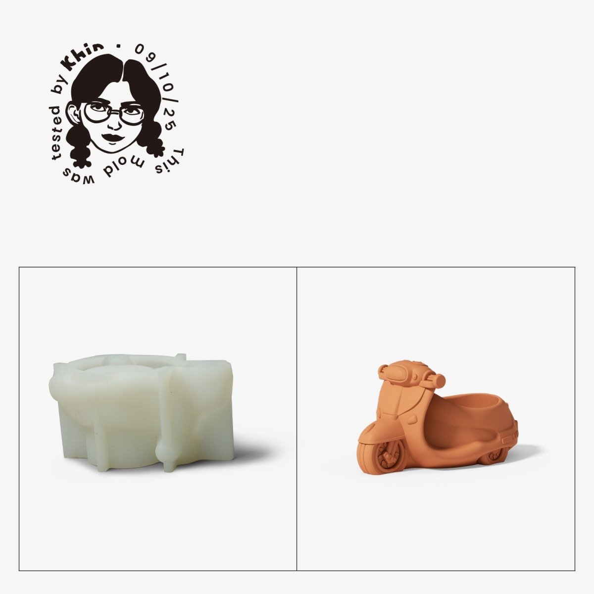 Gently Used Retro Ride Silicone Mold CollectionGently Used MoldSH0101-Used