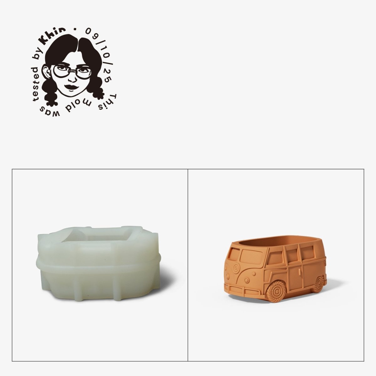 Gently Used Retro Ride Silicone Mold CollectionGently Used MoldSH0111-Used