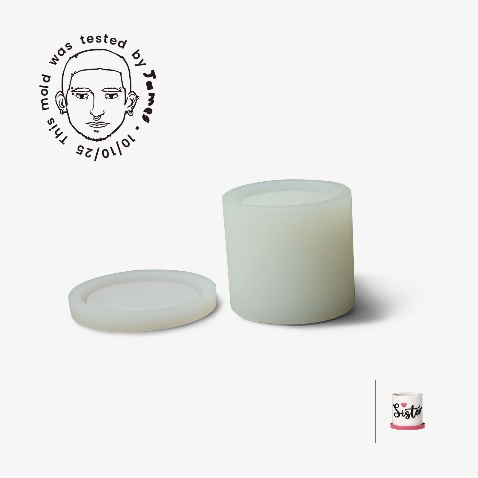 Collection de moules en silicone pour pots et plateaux de fleurs Let Love Grow