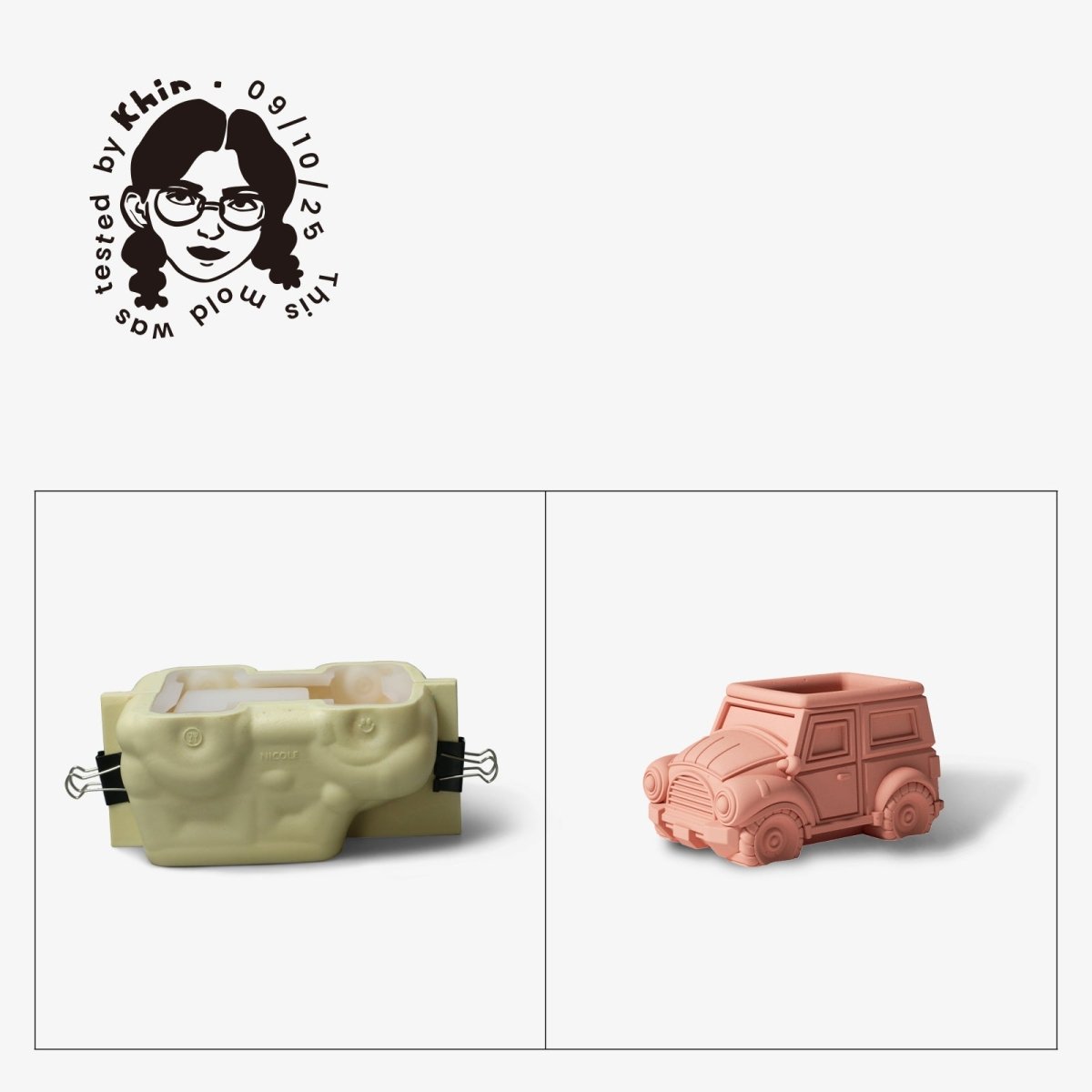 Gently Used Retro Ride Silicone Mold CollectionGently Used MoldSH1019-Used