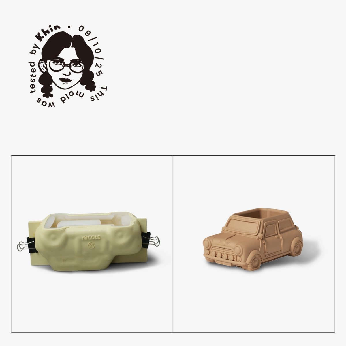 Gently Used Retro Ride Silicone Mold CollectionGently Used MoldSH1030-Used