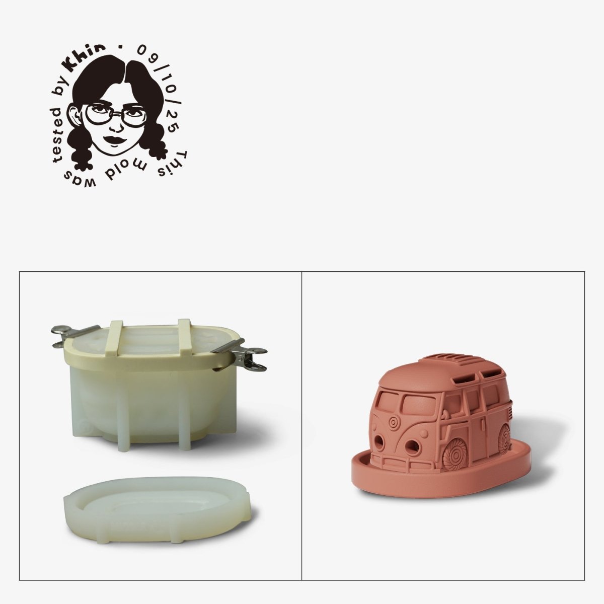 Gently Used Retro Ride Silicone Mold CollectionGently Used MoldSH1053-Used