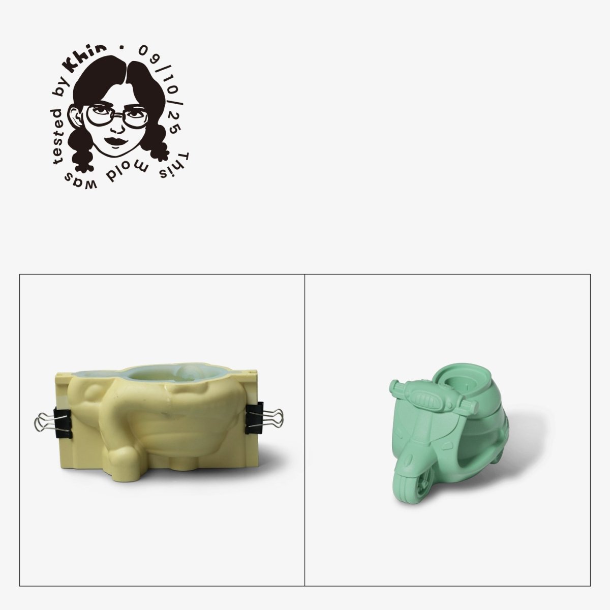 Gently Used Retro Ride Silicone Mold CollectionGently Used MoldSH1168-1-2-Used