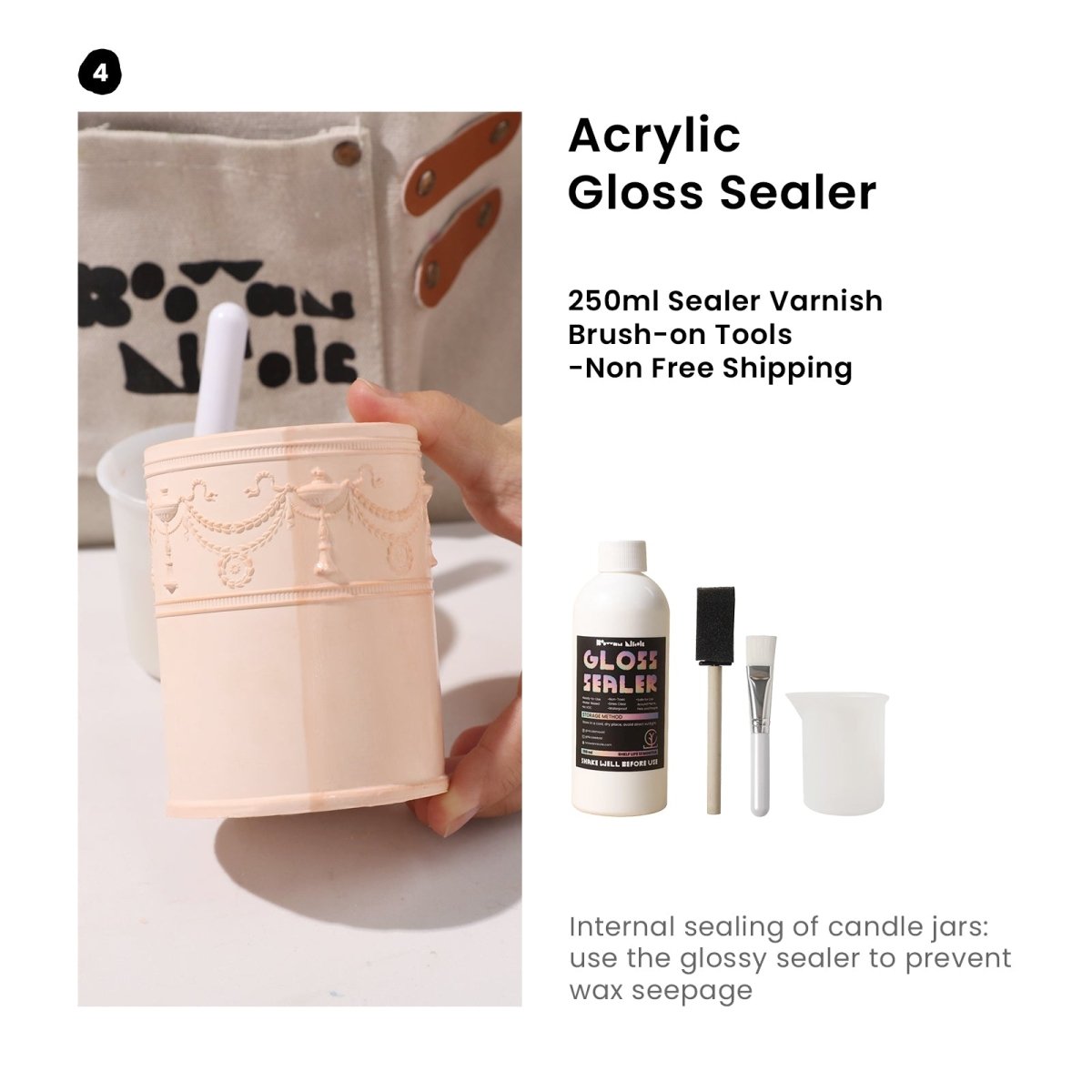 Garland Drapery Candle Jar Silicone Mold & 9 oz Candle Refill Silicone MoldCandle Jar MoldA0449+ST-21