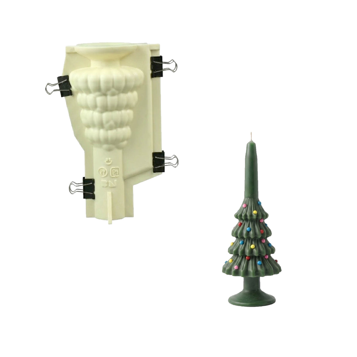 Christmas Tree Taper Candle Silicone Mold Collection