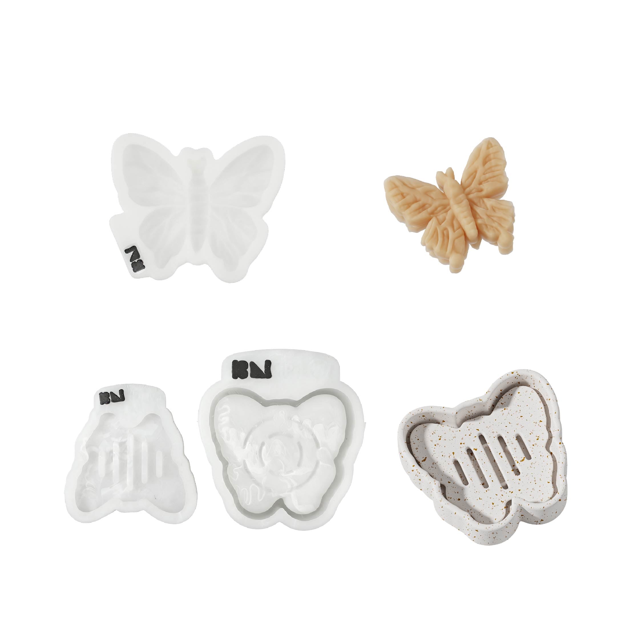 Dreamy Butterfly Soap & Dish Silicone Mold Set