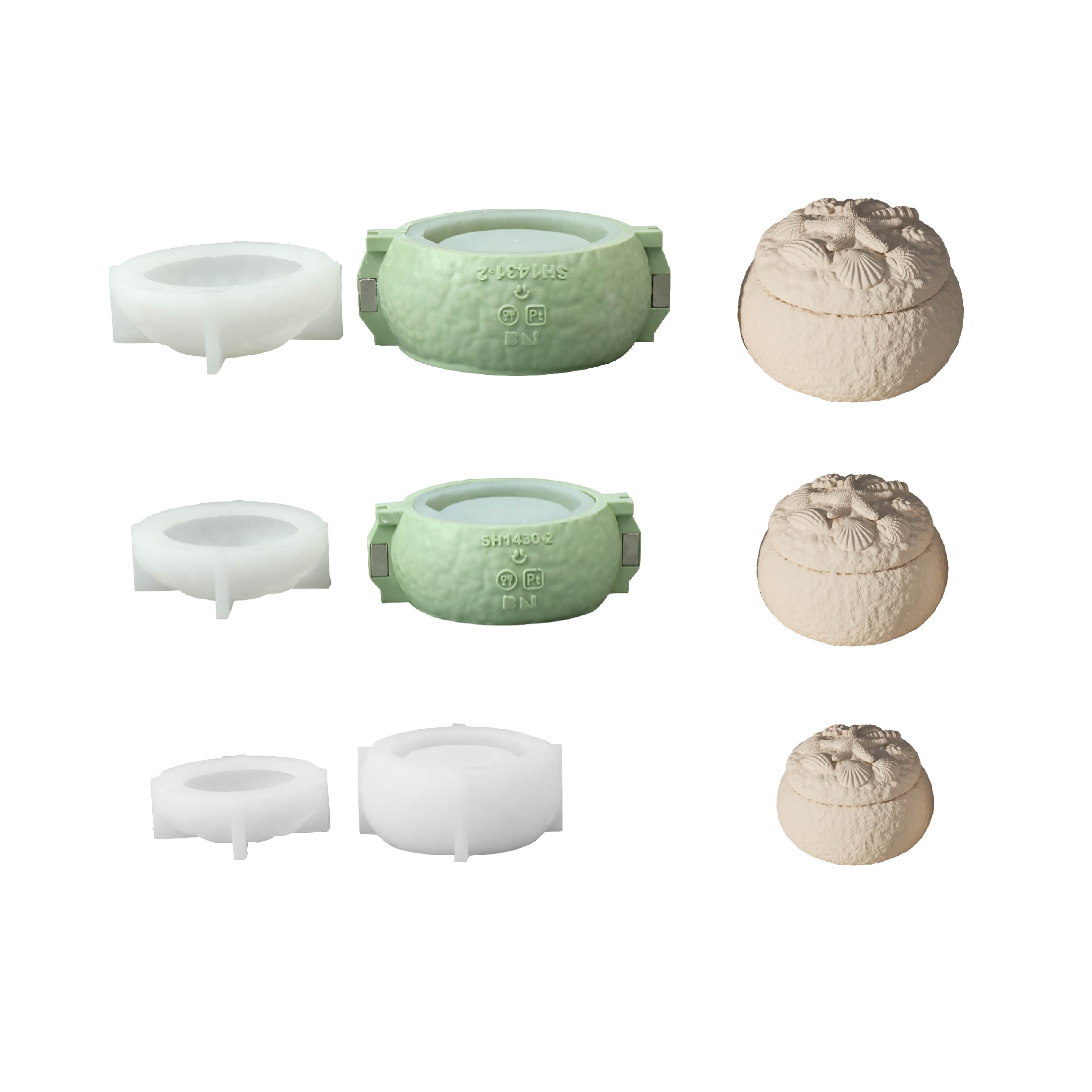 Azulmostaza x BN｜La Isla Bonita Shell Secret Box Silicone Mold Set