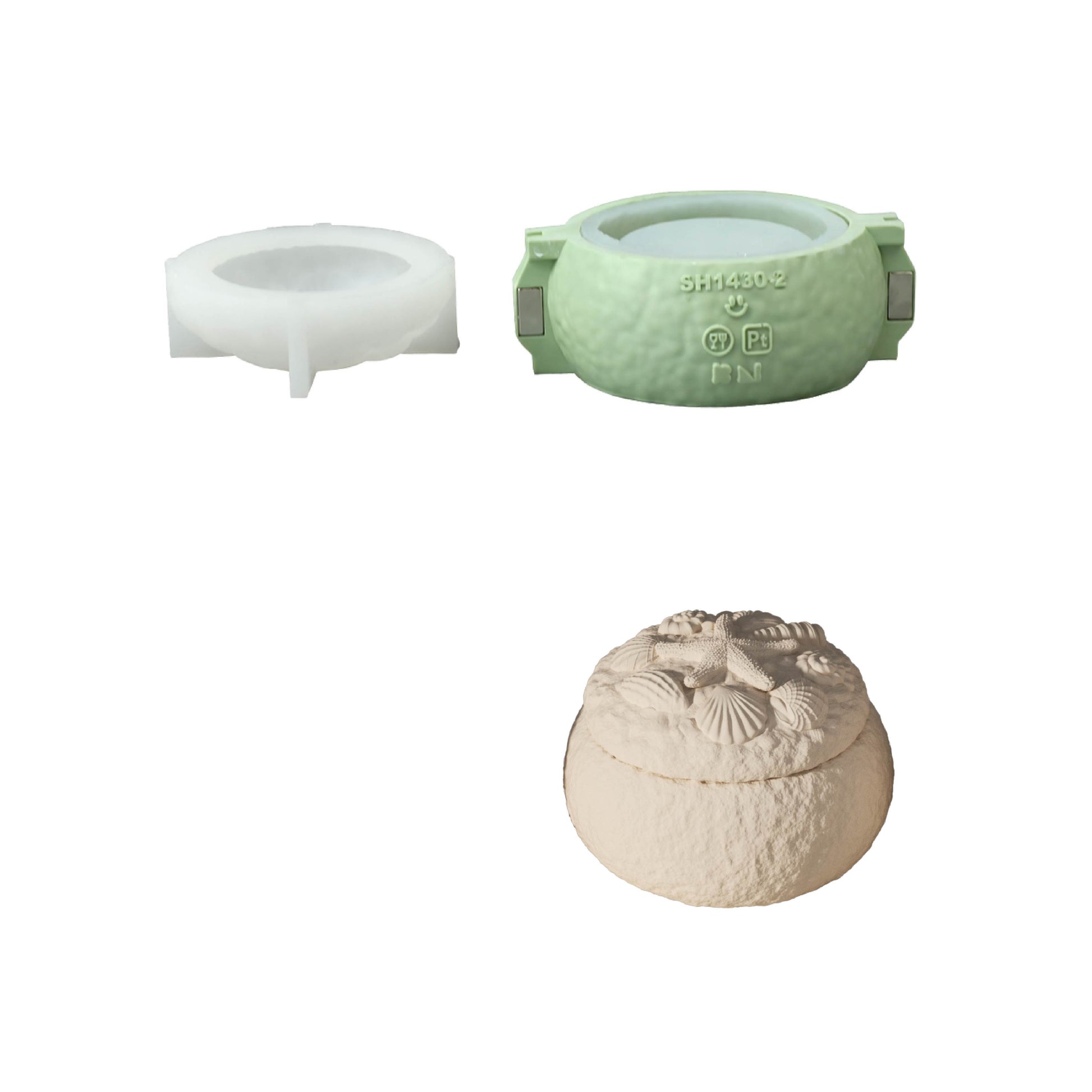 Azulmostaza x BN｜La Isla Bonita Shell Secret Box Silicone Mold Set - product detail 9