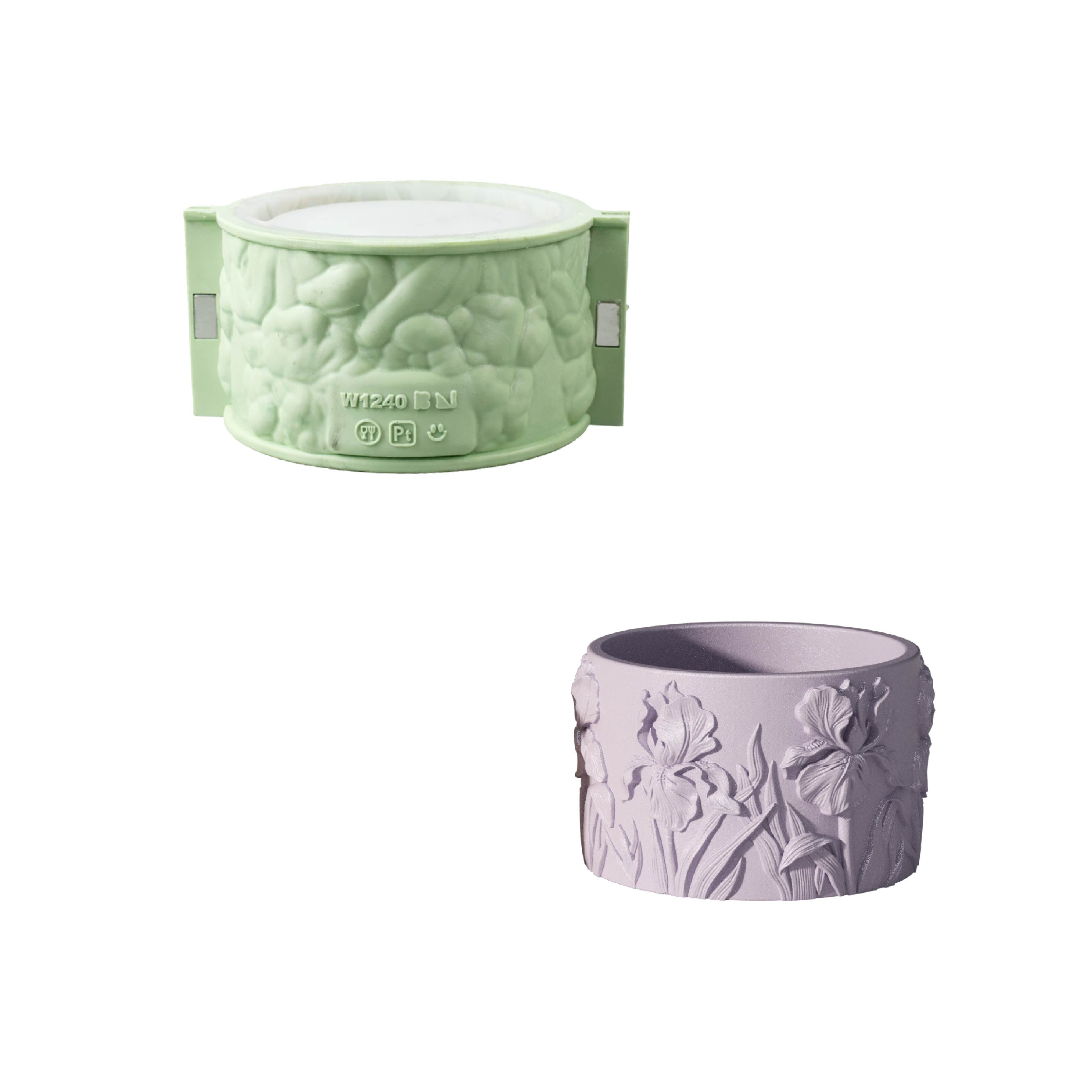 Studio82 x Boowan Nicole | Iris Flower Candle Jar Mold
