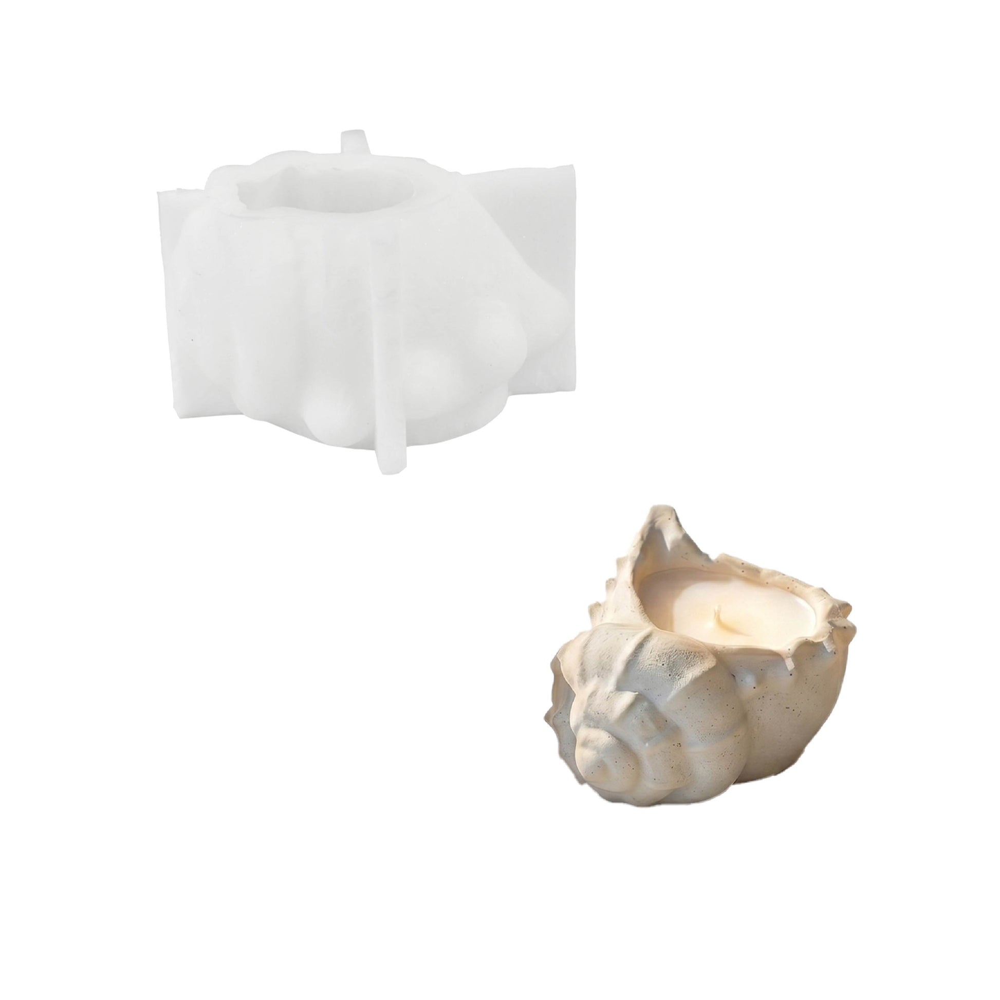 Sea Whisper Conch Candle Jar Mold Collection - product detail 9