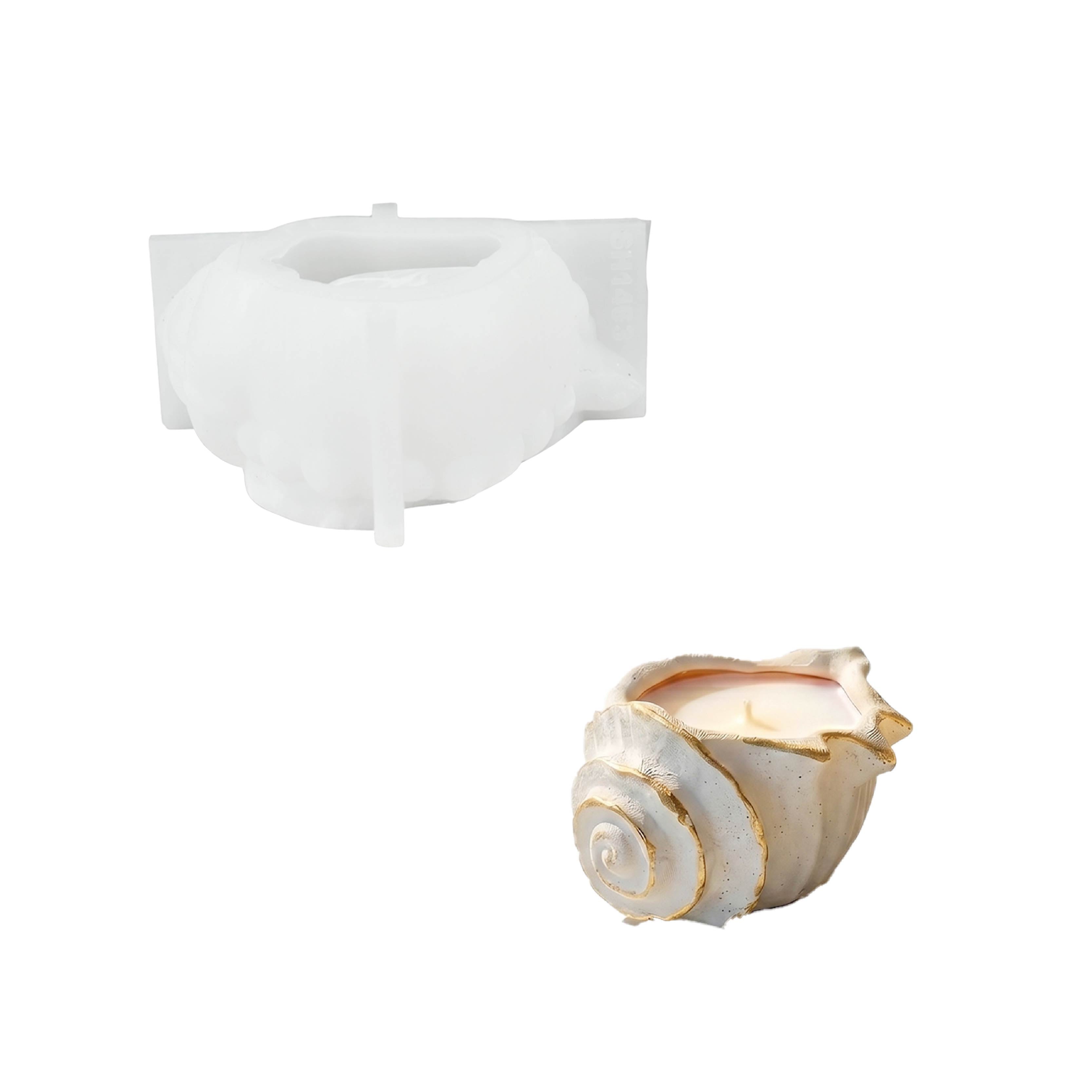 Sea Whisper Conch Candle Jar Mold Collection - product detail 10