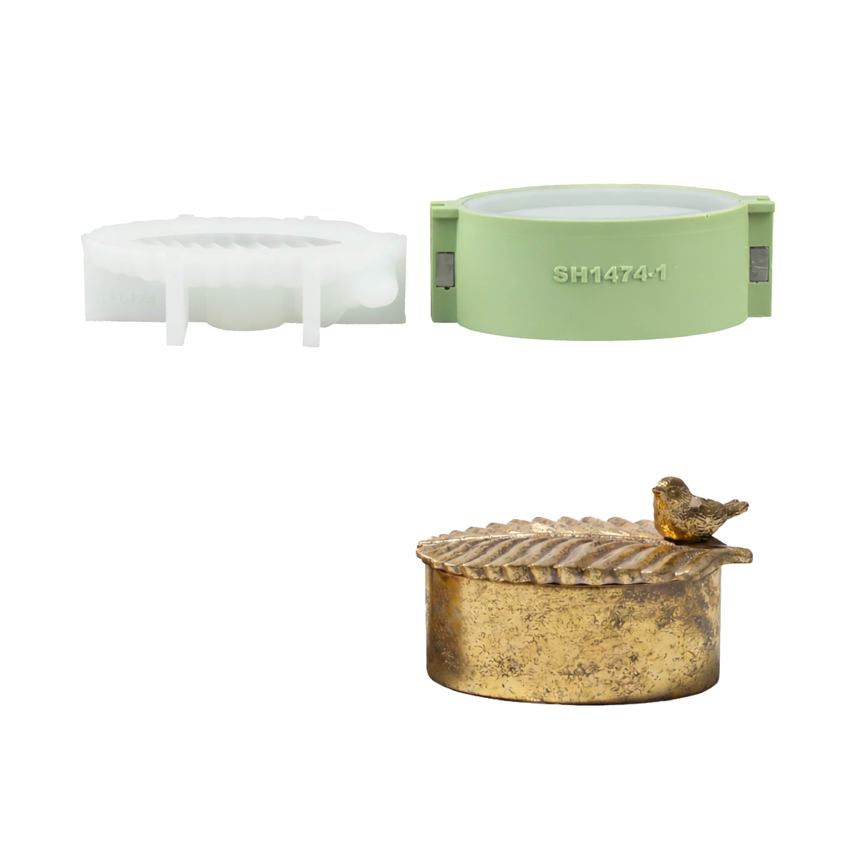 Leaf & Lark Candle Jar Silicone Mold Collection