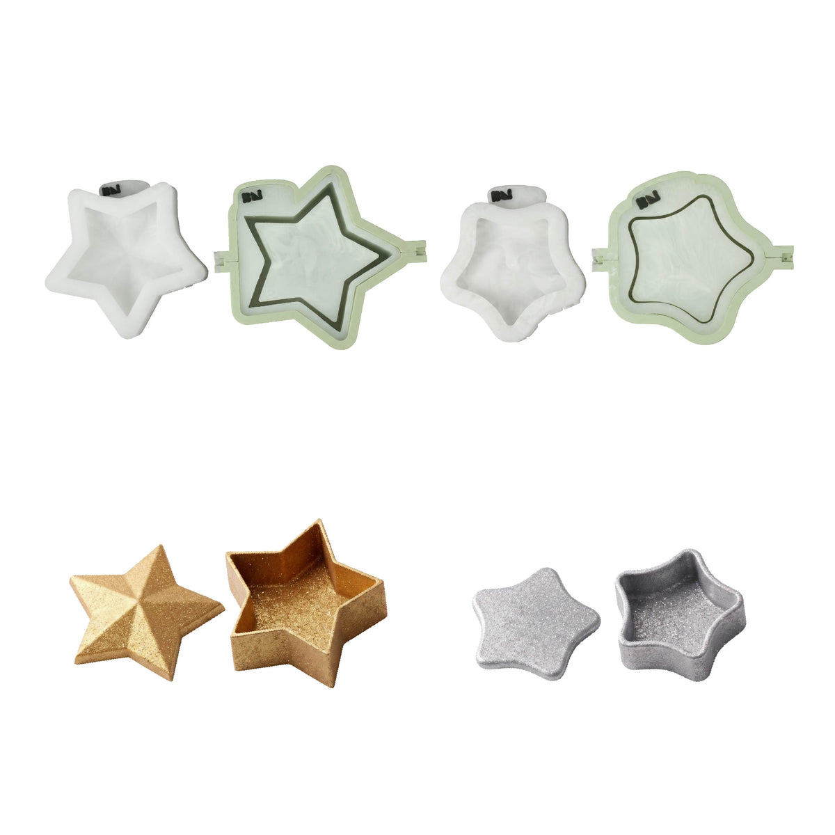 Azulmostaza x Boowan Nicole｜Twinkling Star Candle Jar Silicone Mold