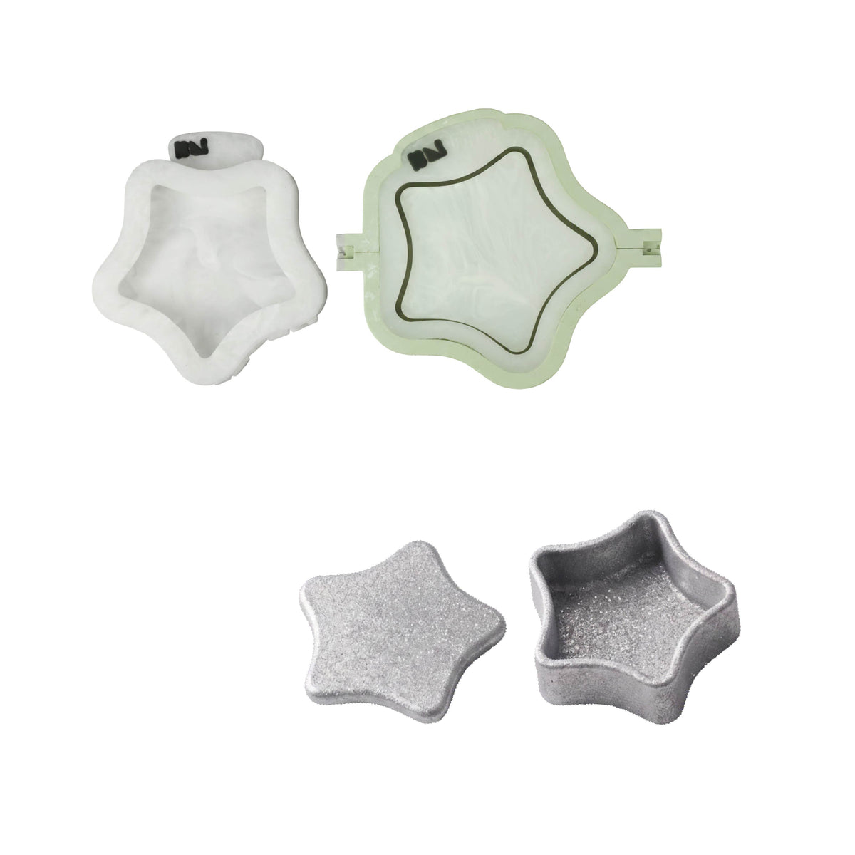 Azulmostaza x Boowan Nicole｜Twinkling Star Candle Jar Silicone Mold