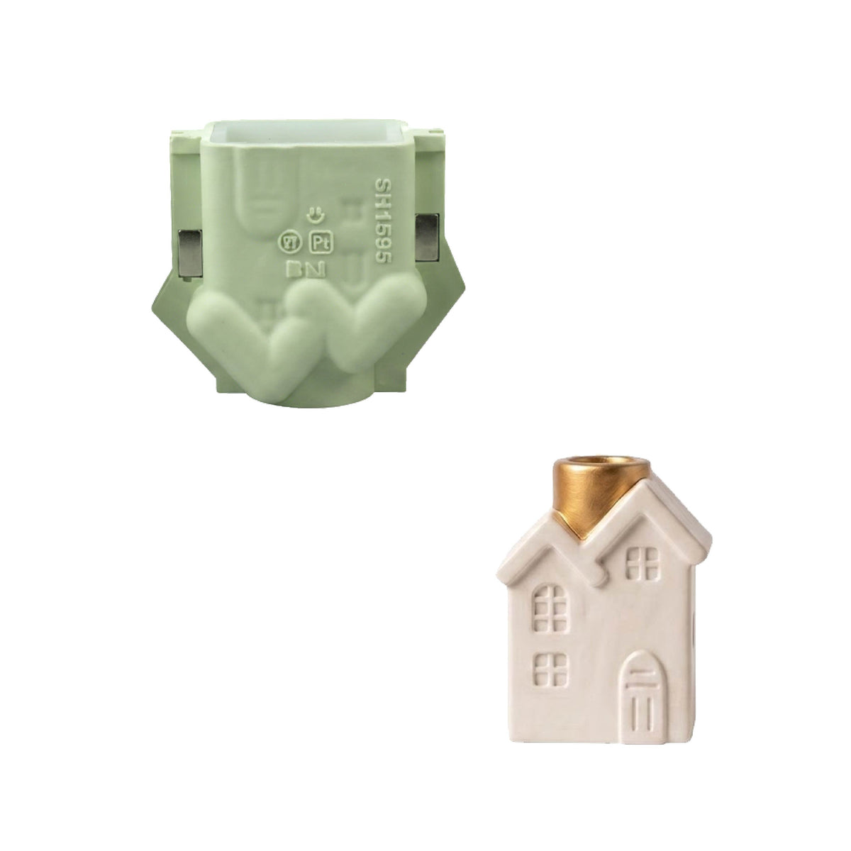 Winter Cottage Candle Holder Silicone Mold Collection