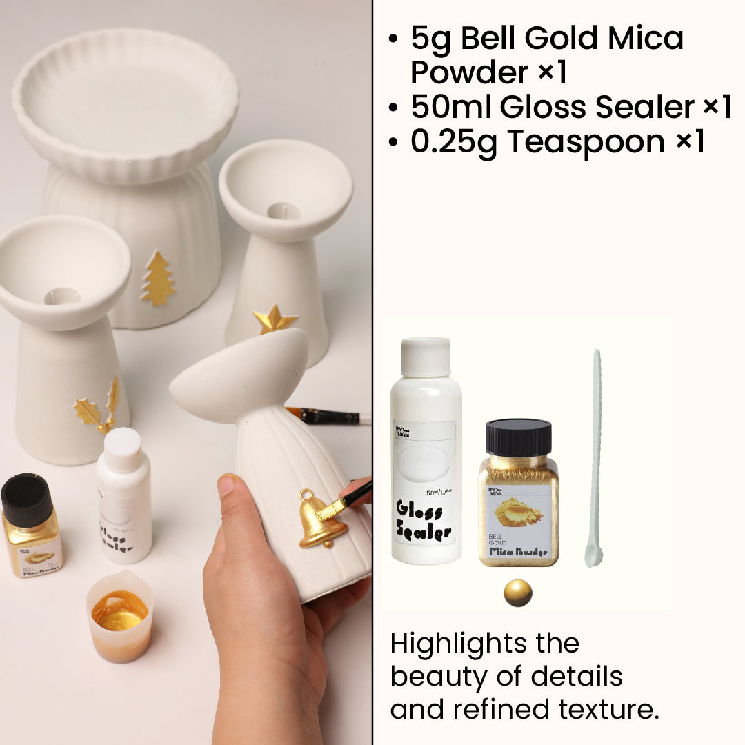 Bell gold glitter sealer varnish kit