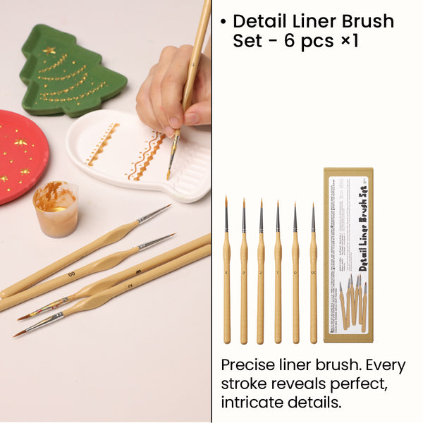 Detail Liner Brush Set - 6 pcs