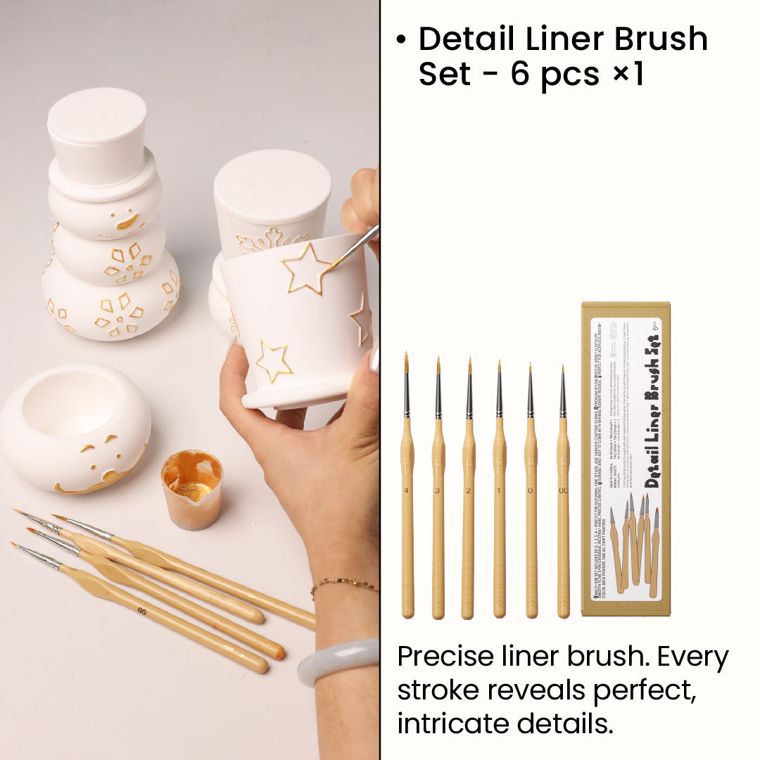 Detail Liner Brush Set - 6 pcs