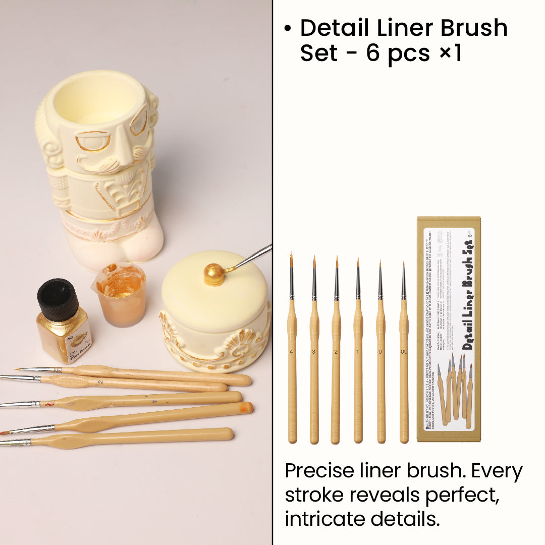 Detail Liner Brush Set - 6 pcs