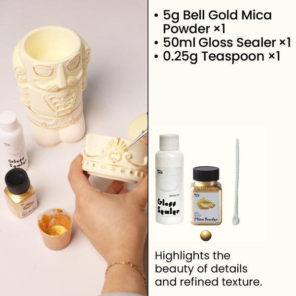 Bell Gold Glitter Sealer Varnish Kit