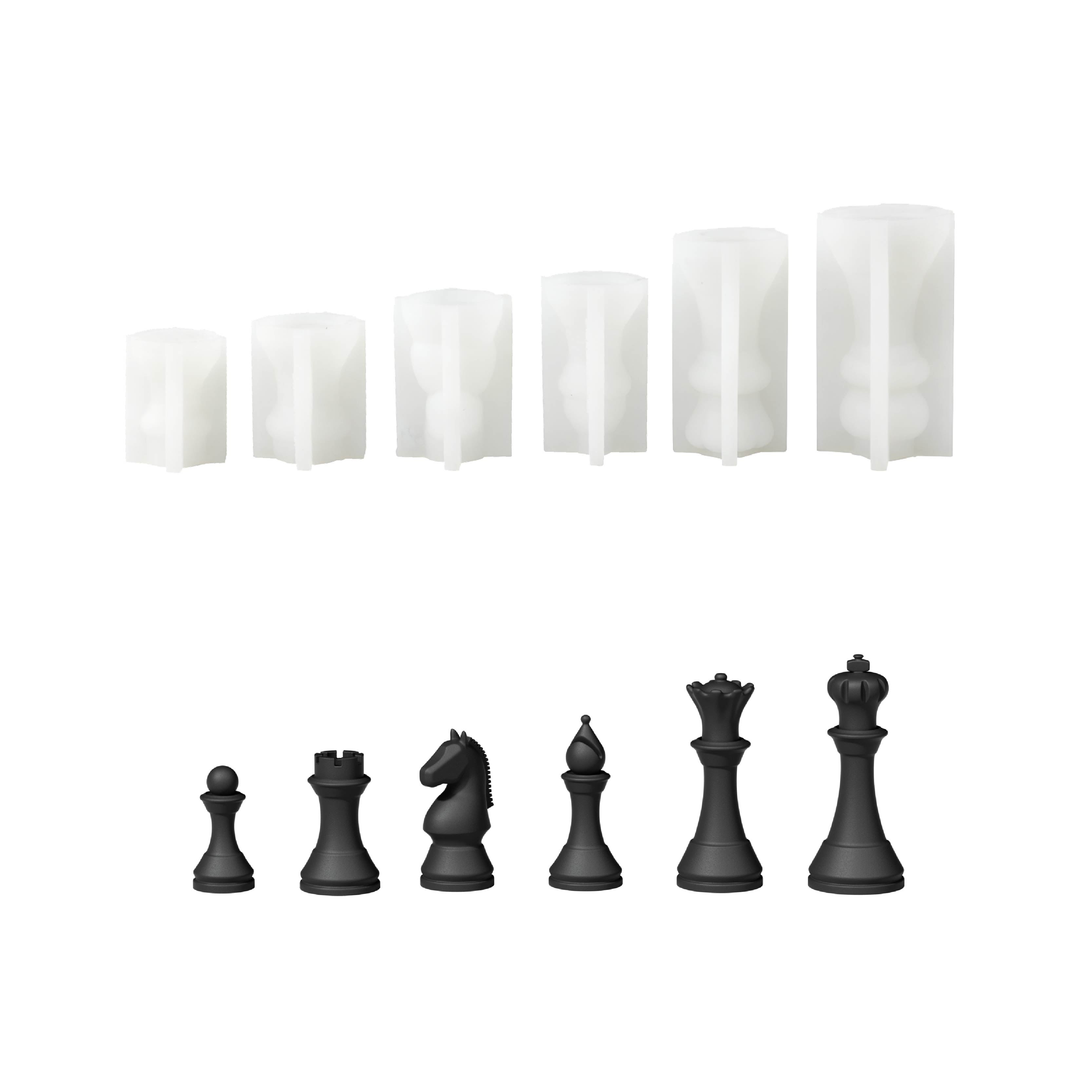 Classic Chess Piece Silicone Mold Set