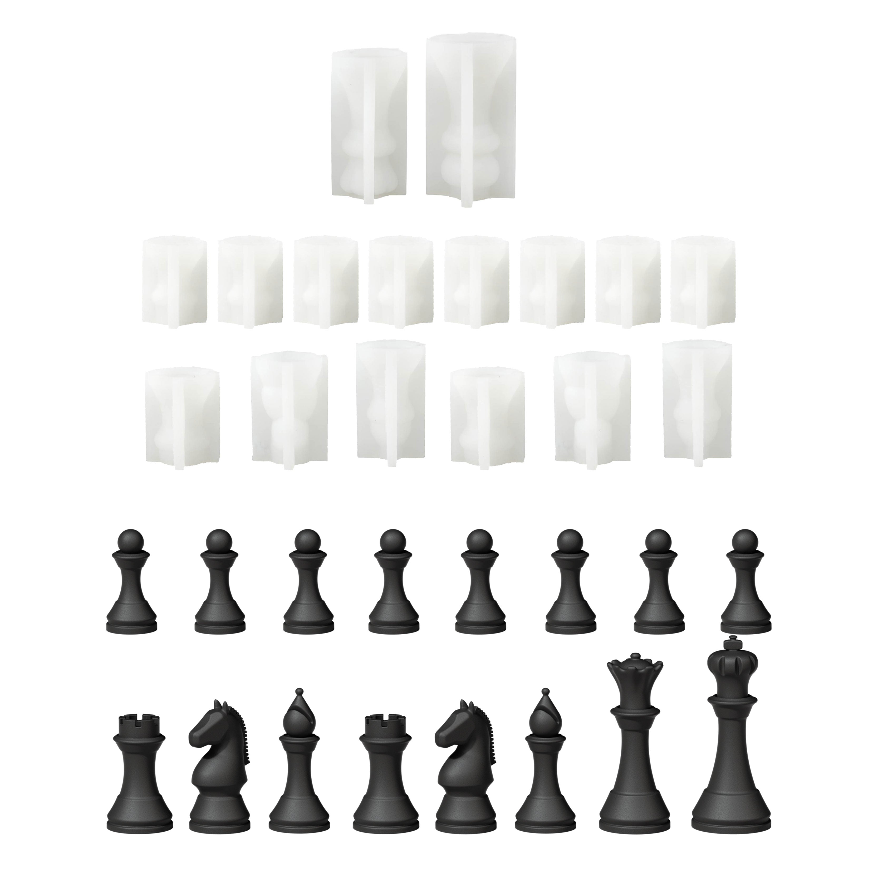 Classic Chess Piece Silicone Mold Set