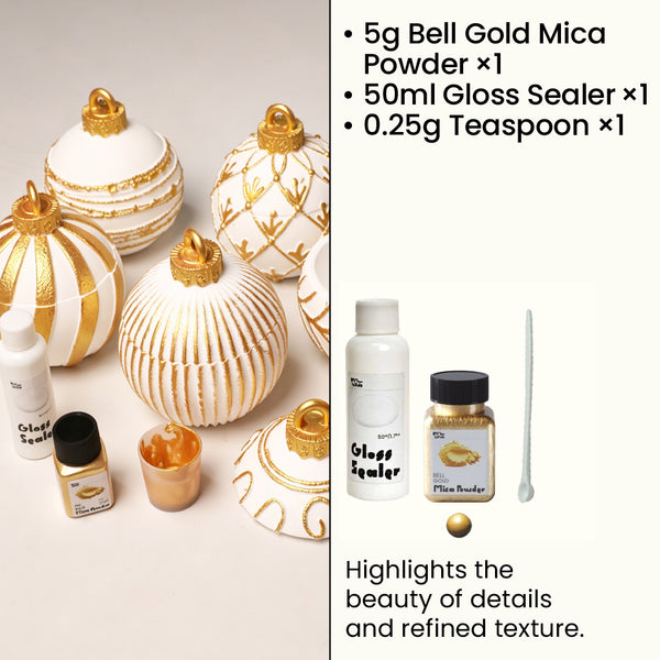 Bell Gold Glitter Sealer Varnish Kit