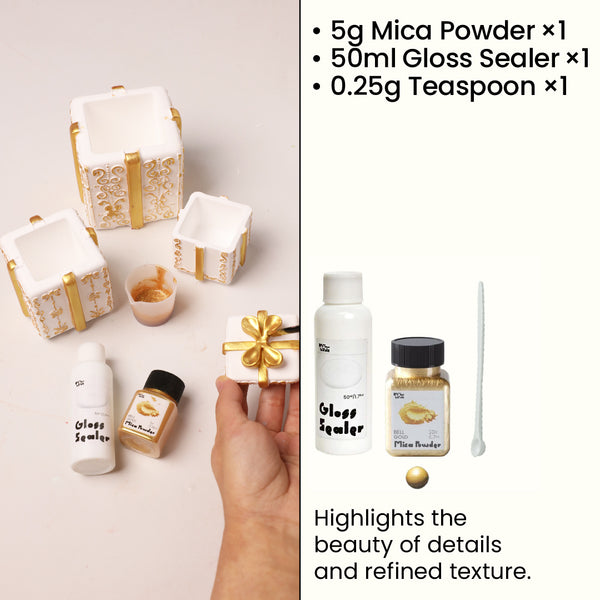 Bell Gold Glitter Sealer Varnish Kit