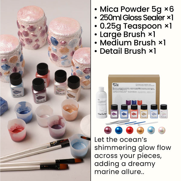 Ocean Series Glitter Sealer Kit