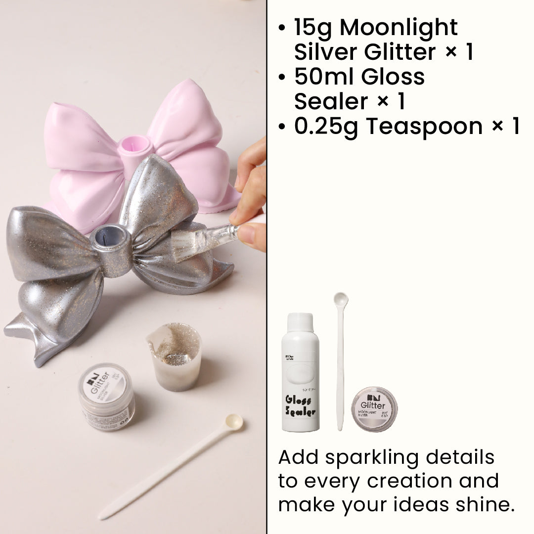 Velvet Bow Candle Holder Silicone Mold