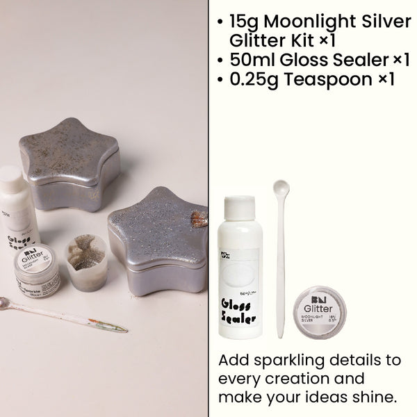 Moonlight Silver Glitter Kit