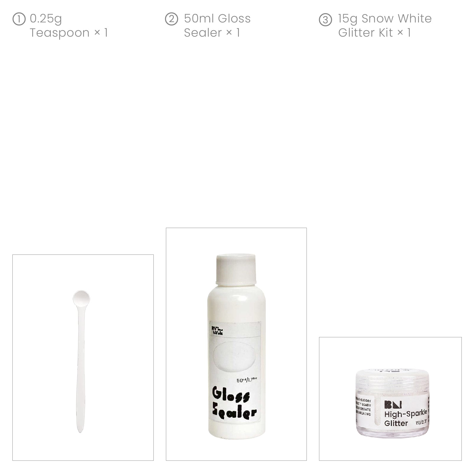 6-Color High-Sparkle Glitter Set for Holiday craft