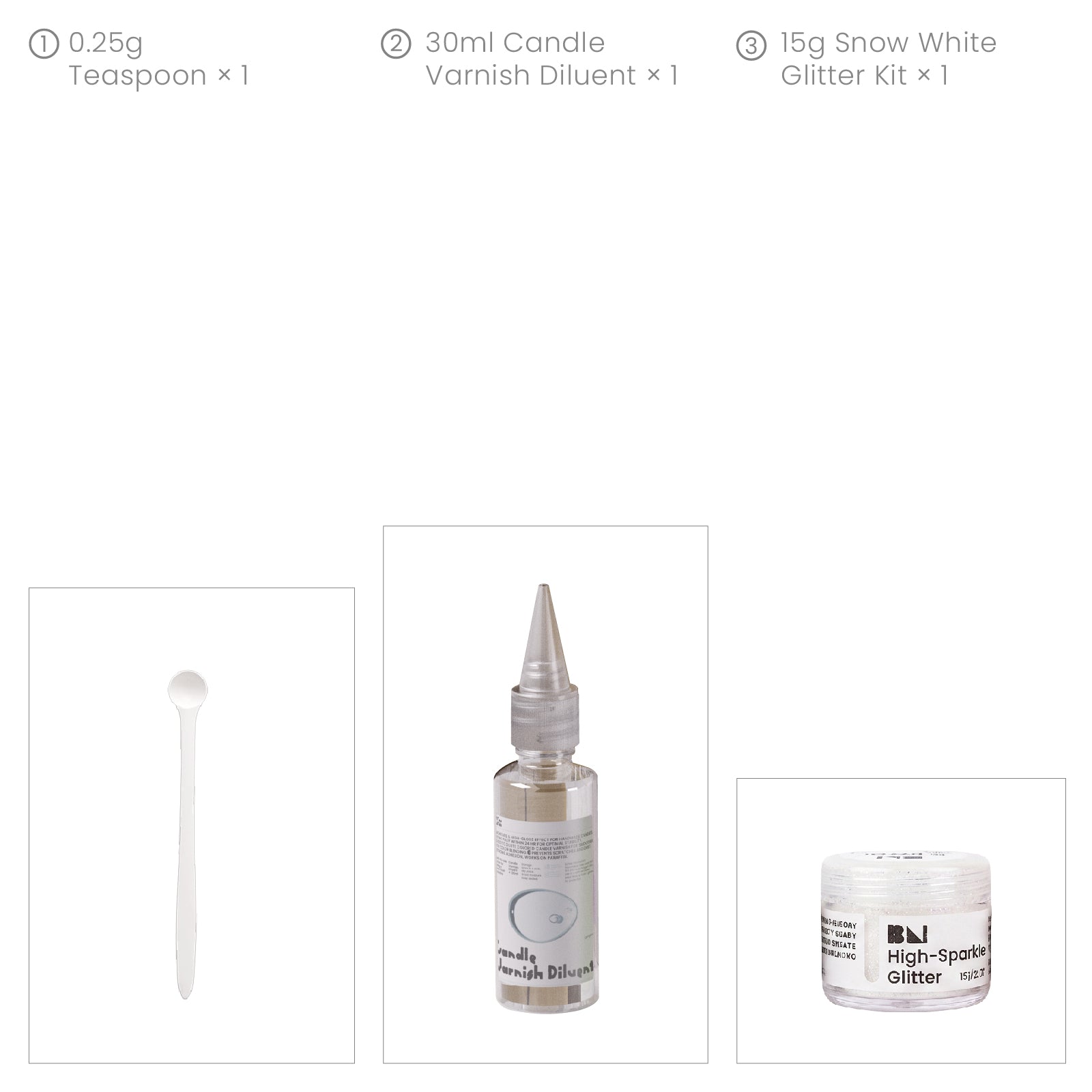 6-Color High-Sparkle Glitter Set for Holiday craft