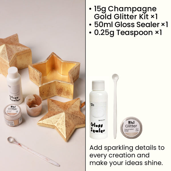 Champagne Gold  Glitter Kit