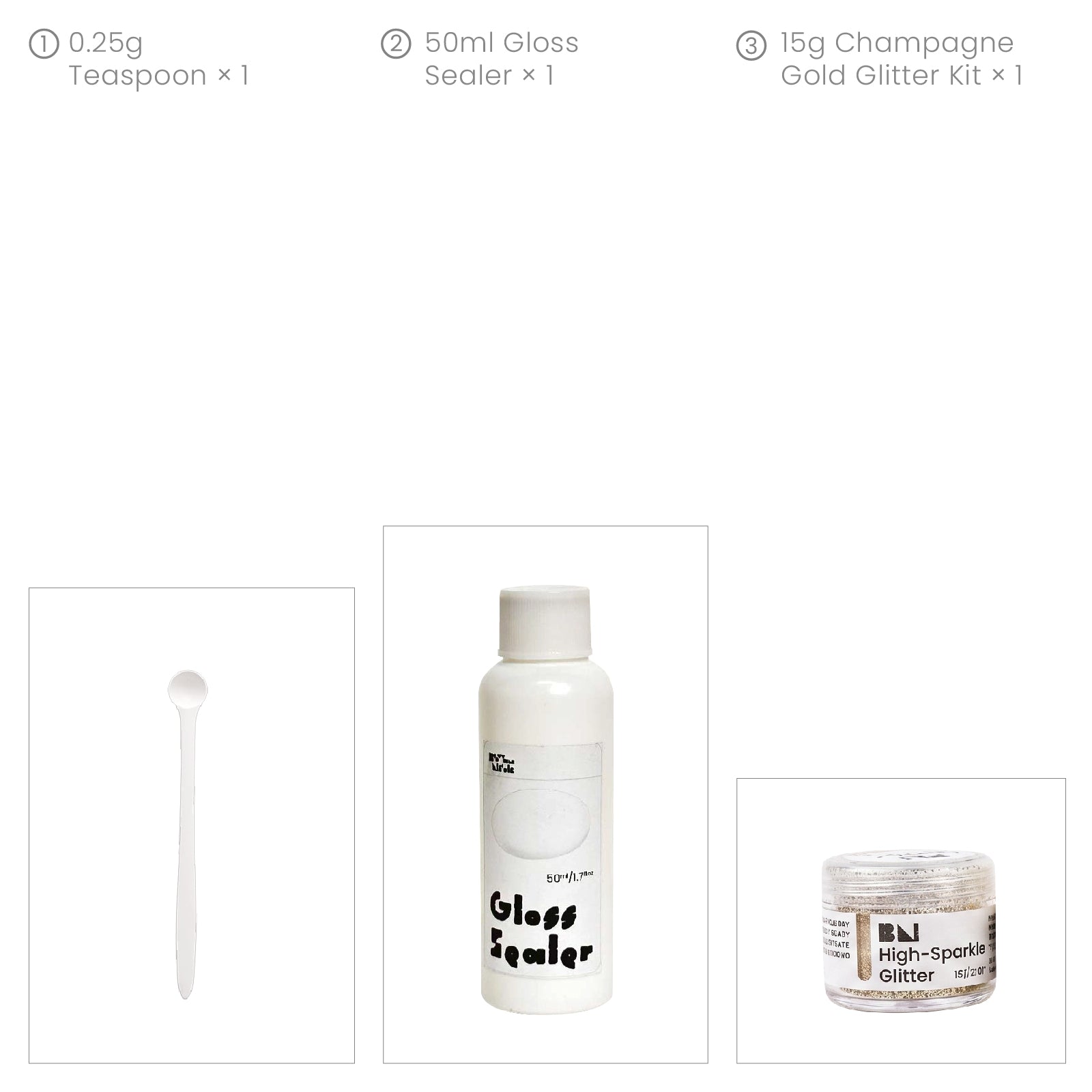 6-Color High-Sparkle Glitter Set for Holiday craft